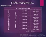 واریزی به روز فراجا رونیکا تهرانسر جدول